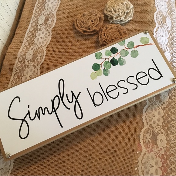 The Spring Shop Other - 🖼BNWT Simply Blessed Wood Metal Decor Spring 2020
